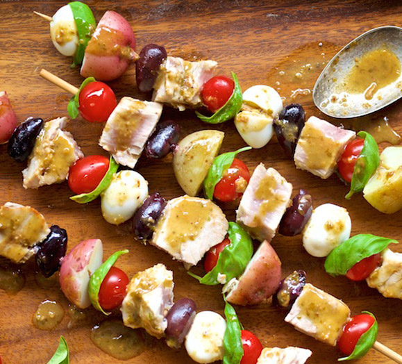 New Leaf - Salade Niçoise Skewers With Fresh Pacific Albacore