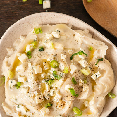 mashed potatoes with blue cheese & celery root