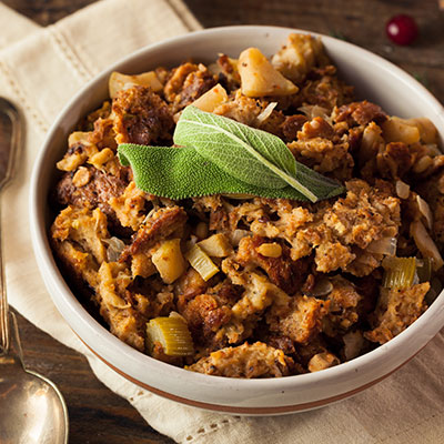 chanterelle bacon stuffing