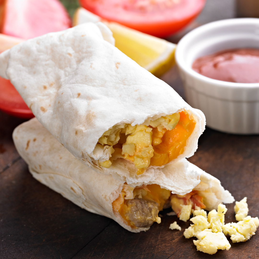 sausage, egg and cheese roll ups