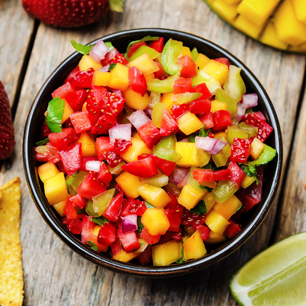 strawberry nectarine salsa