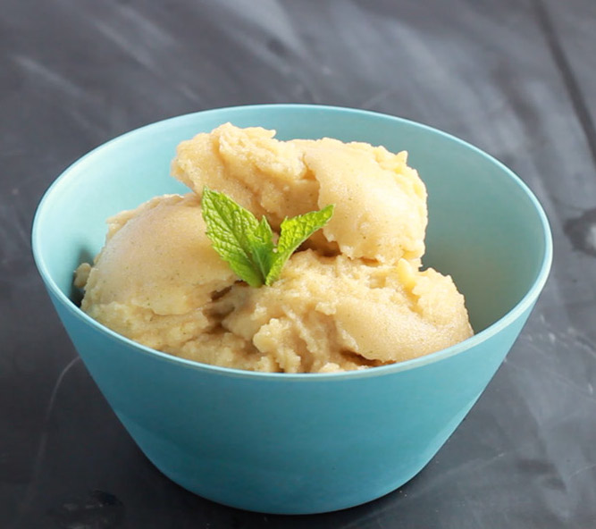 cantaloupe mint sorbet
